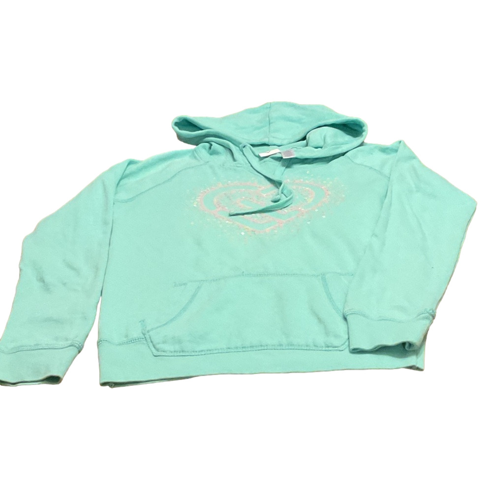 Aeropostale Teal Hoodie with Heart Design